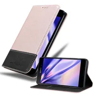 Etui i futerały do telefonów - Etui Cadorabo do Sony Xperia M4 AQUA w kolorze różowym Etui SHANDY Etui Book Case imitacja skóry - miniaturka - grafika 1
