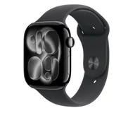 Smartwatch - Apple Watch 11 GPS 46mm z aluminium onyks pasek sportowy M/L Czarny - miniaturka - grafika 1