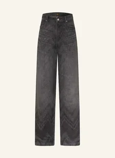 Boss Jeansy Straight Slouchy Z Ozdobnymi Kamykami schwarz - BOSS - Spodnie damskie - miniaturka - grafika 1