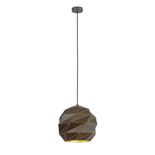 Italux LAMPA wisząca PALERMO geometryczna OPRAWA metalowy ZWIS mozaika grafitowa - Lampy sufitowe - miniaturka - grafika 1