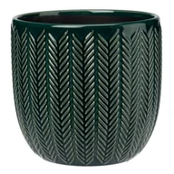 Donice - Osłonka ceramiczna VIOLA 17 zielony - miniaturka - grafika 1