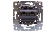 Gniazdka elektryczne - Legrand Gniazdo Komputerowe 2 x RJ 45 UTP kat. 6 - Sistena Life 775830 - miniaturka - grafika 1