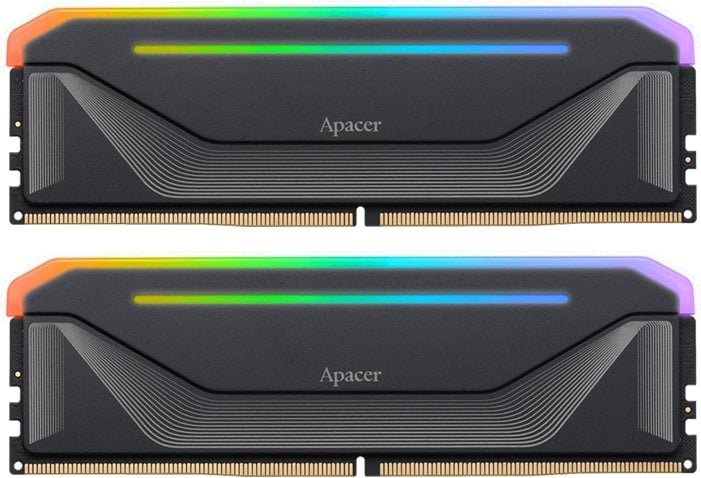 Arkas Pamięć DDR5 Apacer NOX RGB 32GB 2x16GB 6000MHz CL38 1,35V Black HS AH5U32G60C622NBAA-2