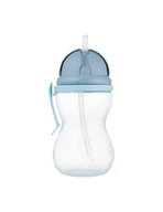 Kubki dla dzieci - Canpol Bidon ze składaną rurką 370ml 56/113blu - miniaturka - grafika 1