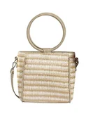 Torebki damskie - usha FESTIVAL Torba z uchwytem o wyglądzie łyka damska 27424176, beżowy, jeden rozmiar - miniaturka - grafika 1