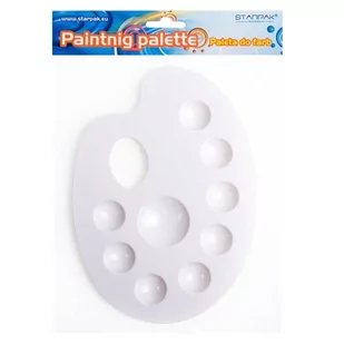 Starpak Paleta do farb owalna biała - Przybory szkolne - miniaturka - grafika 2