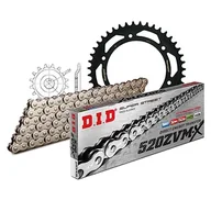 Części motocyklowe - Zestaw łańcuchów DID stal 520ZVM-X / 106 nieskończony do Aprilia Tuareg Wind Dakar Pegaso 600 ccm rok prod. 1990-1993 - miniaturka - grafika 1