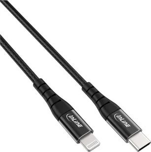 Kabel USB InLine USB-C - Lightning 1 m Czarny 31450D - Kable USB - miniaturka - grafika 1