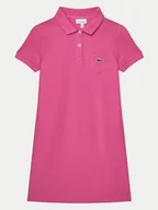 Sukienki i spódniczki dla dziewczynek - Lacoste Sukienka codzienna EJ2816 Fioletowy Regular Fit - miniaturka - grafika 1