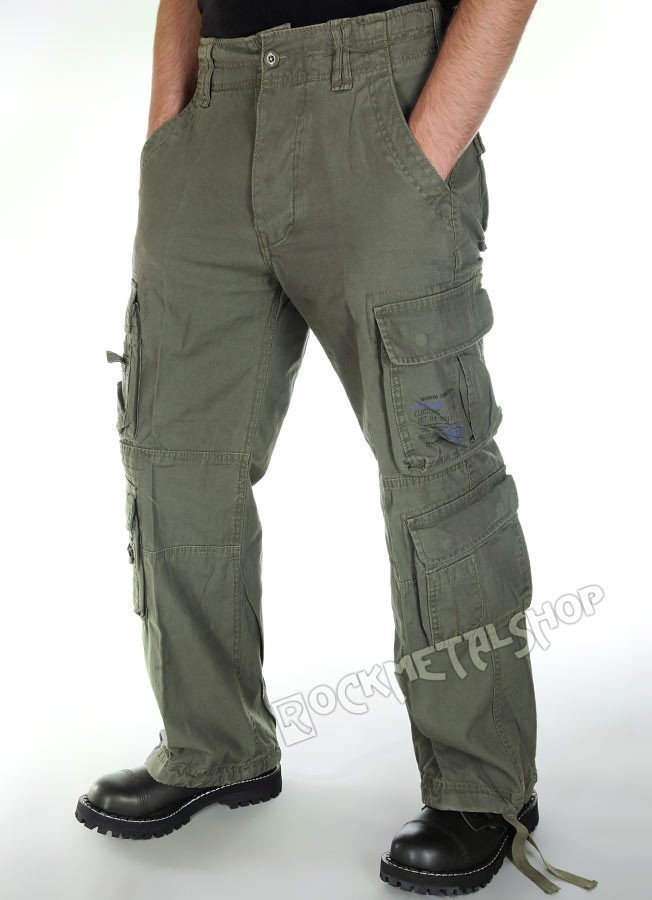 spodnie bojówki PURE VINTAGE olive-XL