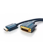 Kable - ClickTronic kabel HDMI/DVI ( wtyk HDMI A/wtyk DVI-D 24+1) 5m - miniaturka - grafika 1