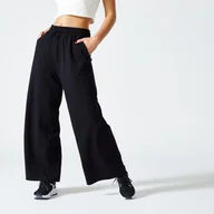 Spodnie sportowe damskie - Spodnie dresowe damskie Nyamba Gym & Pilates 520 Flare - miniaturka - grafika 1