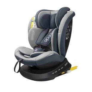 Reecle Fotelik dla Dziecka Obrotowy 360° ISOFIX 40-150cm do 36kg Szary - Akcesoria do fotelików - miniaturka - grafika 1