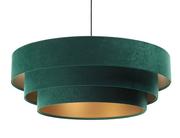 Lampy sufitowe - Zielona lampa wisząca glamour nad stół - S441-Vilda - miniaturka - grafika 1