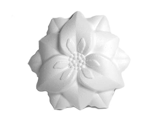 INNSPIRO Flor Dalia porex 13,5 cm. Torba do zawieszenia 4u. Kwiaty, Biały, 4