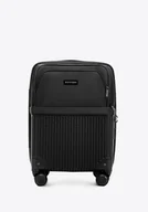 Walizki - Walizka kabinowa z ABS-u i nylonu czarna - miniaturka - grafika 1