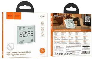Stacja pogody Hoco HX41 biały standard - Stacje pogodowe - miniaturka - grafika 1