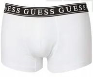 Majtki męskie - GUESS BIAŁE BOKSERKI MĘSKIE Z BAWEŁNY Z LOGO NA PASIE XL GNA - miniaturka - grafika 1