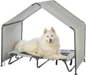 Budy dla psów - Zadaszenie, dla psa, be�owe/czarne, 90 x 85 x 70 cm - miniaturka - grafika 1