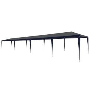 vidaXL Namiot imprezowy, 3 x 12 m, PE, niebieski - Pawilony ogrodowe - miniaturka - grafika 6