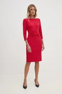 Sukienki - Calvin Klein sukienka kolor czerwony mini dopasowana K20K207470 - miniaturka - grafika 1
