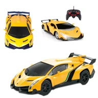 Zabawki zdalnie sterowane - COIL Zdalnie sterowany samochód auto RC na pilota Lamborghini 1:14 żółte - miniaturka - grafika 1