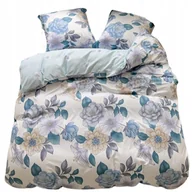 Pościel - POŚCIEL 160x200 DWUSTRONNA BAWEŁNA SATYNA GierekHoff KOMPLET 3 cz. KWIATY - miniaturka - grafika 1