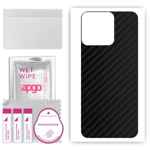 folia naklejka skórka strukturalna na TYŁ do ZTE Blade A73 - Carbon - apgo SKINS