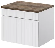 Szafki łazienkowe - Biała Szafka pod Umywalkę 60 cm z BLATEM Vintage - miniaturka - grafika 1