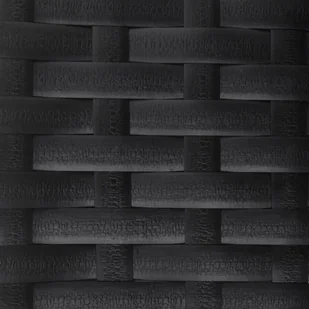 2-osobowa ławka ogrodowa, czarna, polirattan Lumarko - Ławki ogrodowe - miniaturka - grafika 8