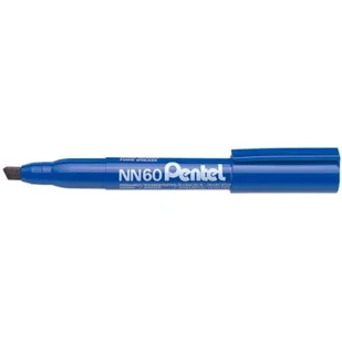 Pentel Marker permanentny ścięty 2.72mm NN60 niebieski /NN60C/(WYPRZEDAŻ) PN-NN60-1 - Markery permanentne - miniaturka - grafika 1