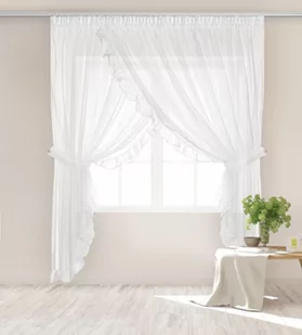 Firana 400 x 250 Dekoracyjna Bright Taśma Biel - Firany - miniaturka - grafika 1