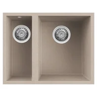 Zlewozmywaki - Elleci LGQ15051BSO zlewozmywak granitowy, 160 x 400 mm, 325 x 400 mm, beżowy - miniaturka - grafika 1
