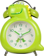 Wyposażenie pokoiku dziecięcego - Perfect Budzik dziecięcy dinozaur Perfect TB13901 zielony - miniaturka - grafika 1