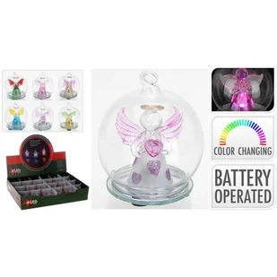 Bombka podświetlana LED 6 cm mix - Oświetlenie świąteczne - miniaturka - grafika 1