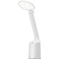 Lampy stojące - Nowoczesna lampka na biurko LED Activejet FUTURE biała z wbudowaną baterią akumulatorem wielokrotnego ładowania - miniaturka - grafika 1