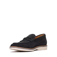 Klapki i japonki męskie - Clarks Męskie klapki Atticus LTSlipper, granatowe (Navy Suede), 39,5 EU, Navy Suede, 39.5 EU - miniaturka - grafika 1