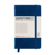 Notesy i bloczki - Leuchtturm, Notes Pocket, 185 stron, kratka, granatowy - miniaturka - grafika 1