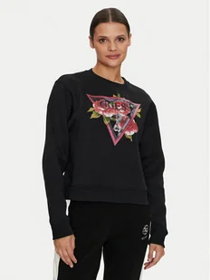 Guess Bluza W4YQ26 K9Z21 Czarny Regular Fit - Bluzy damskie - miniaturka - grafika 1