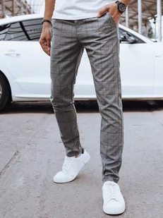 Spodnie męskie casual ciemnoszare Dstreet UX4403-32 - Spodnie męskie - miniaturka - grafika 1