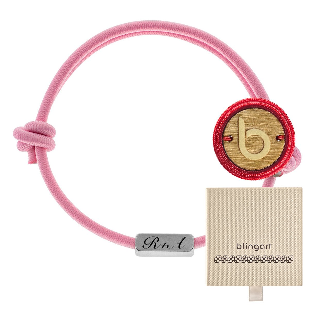 Bransoletka damska ELASTYCZNA z GRAWEREM regulowan