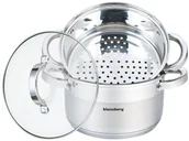Garnki - Garnki do gotowania na parze 3 elementy 18cm M6-S35 - miniaturka - grafika 1
