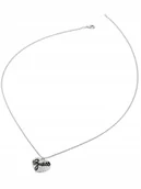 Naszyjniki - Guess Vintage Guess srebrny naszyjnik serce z kryształkami JUBN04690JW - miniaturka - grafika 1