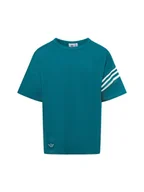 Koszulki męskie - adidas Originals Koszulka męska - JF9138 Mężczyźni Bawełna niebieski jednolity, S - miniaturka - grafika 1