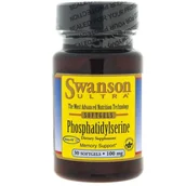 Suplementy naturalne - Swanson Suplement diety Fosfatydyloseryna 100 mg, 30 kapsułek - miniaturka - grafika 1