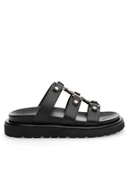 Klapki i japonki damskie - Badura Klapki WFA2591-1Z Czarny - miniaturka - grafika 1