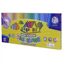 ASTRA art-pap Kredki pastelowe okrągłe Astra 50 kolorów - Przybory szkolne - miniaturka - grafika 1