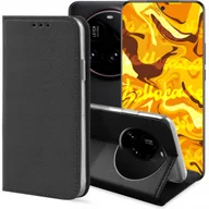 Etui i futerały do telefonów - ETUI Z KLAPKĄ DO XIAOMI 15 ULTRA CZARNE ZAMYKANE MAGNETYCZNE KABURA CASE - miniaturka - grafika 1