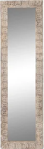 Lustro ścienne DKD Home Decor 44 x 3 x 150 cm Kryształowy brąz Biały Drewno mango Indyjskie drewno MDF Decapé - Lustra - miniaturka - grafika 1