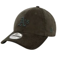 Czapki i chusty sportowe męskie - New Era 9FORTY Oakland Athletics MLB Cord Cap 60580821, Mężczyzna, Czapka z daszkiem, Zielony - miniaturka - grafika 1